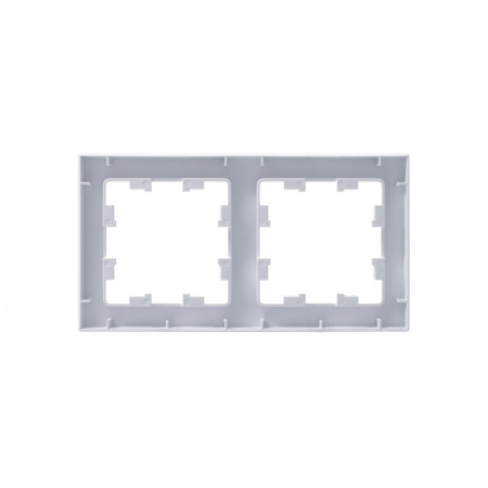 Рамка двухпостовая ATLASDESIGN универсальная белый Systeme Electric ATN000102