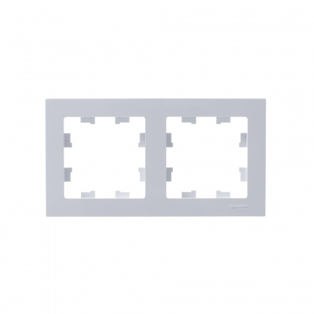 Рамка двухпостовая ATLASDESIGN универсальная белый Systeme Electric ATN000102