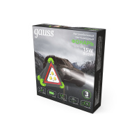 Фонарь автомобильный светодиодный LED 15 Вт 800 Лм модель GFL802 зеленый c Li-ion аккумулятором 2400 мАч Gauss GAUSS GF802