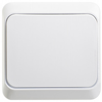 ЭТЮД Переключатель одноклавишный наружный белый сх.6 Systeme Electric BA10-004B
