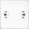 PA16-001B ЭТЮД Розетка наружная без заземления без шторок белая Systeme Electric 