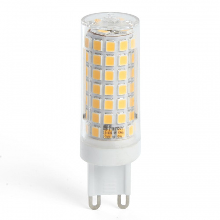 Лампа светодиодная LED 9вт 230в G9 теплый капсульная FERON LB-434 38146