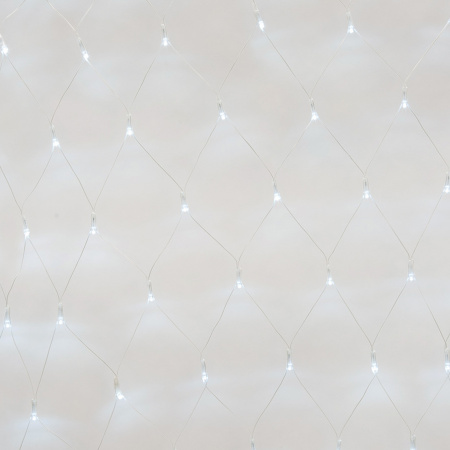 Сетка светодиодная с контроллером 240 светодиодов 2.5х2 м белая IP20 провод прозрачный ULD-N2520-240/DTA WHITE IP20 Uniel 06733