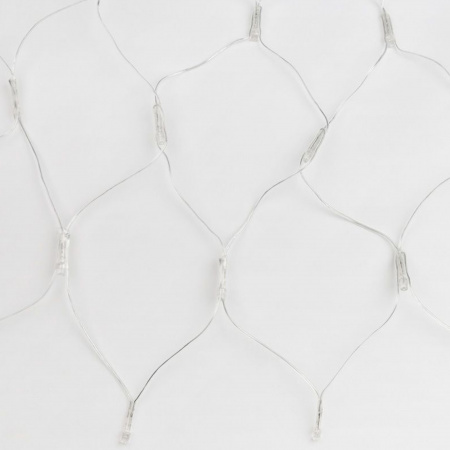 Сетка светодиодная с контроллером 240 светодиодов 2.5х2 м белая IP20 провод прозрачный ULD-N2520-240/DTA WHITE IP20 Uniel 06733