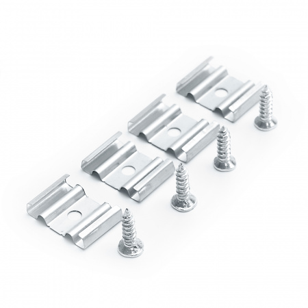 CAB262 10267 Профиль накладной алюминиевый 2м матовый экран 2 заглушки 4 крепежа для светодиодных лент FERON 