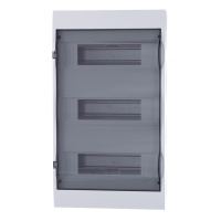 Щит распределительный встраиваемый белый City9 (ЩРв-П-36) дверь прозрачная на 36 модулей IP40 Systeme Electric EZ9E312S2FRU