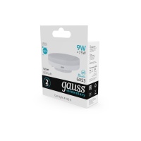 Лампа светодиодная LED 9 Вт 680 лм 4100К AC180-240В GX53 таблетка нейтральный Elementary GAUSS 83829