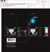 Лампа светодиодная LED 5 Вт 530 лм 4100К DC12В GU5.3 софит MR16 нейтральный Низковольтная Black GAUSS 201505205