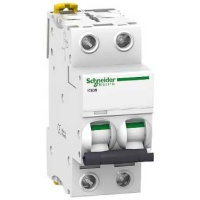 Выключатель автоматический двухполюсный 3А D iC60N 6кА Schneider Electric A9F75203