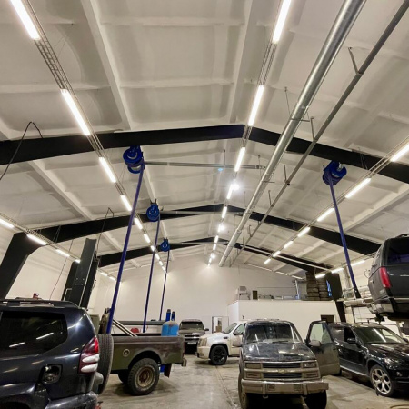 41223 Светильник светодиодный ДПО-11-2х18-001 без ламп G13 IP40 металл (аналог ЛПО-2х36) FERON 