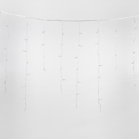 Бахрома светодиодная с эффектом мерцания 3м Соединяемая 200 светодиодов Синий и Провод прозрачный ULD-B3007-200/TTK BLUE-WHITE IP44 Uniel UL-00007210