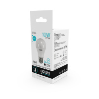 Лампа светодиодная LED 10 Вт 920 лм 4100К AC180-240В E27 А60 (груша) нейтральный Elementary GAUSS 23220