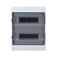 Щит распределительный навесной белый City9 (ЩРн-П-24) дверь прозрачная на 24 модуля IP40 Systeme Electric EZ9E212S2SRU