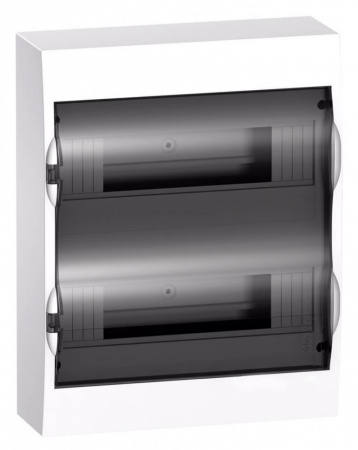 EZ9E212S2SRU Щит распределительный навесной белый City9 (ЩРн-П-24) дверь прозрачная на 24 модуля IP40 Systeme Electric 