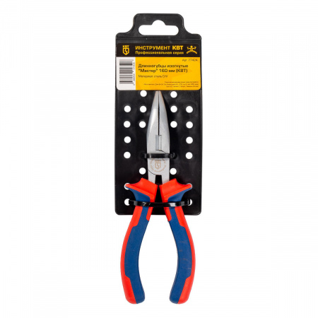 77424 Длинногубцы изогнутые 160 мм серия МАСТЕР КВТ 