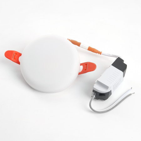 AL509 41207 Светильник светодиодный ДВО-6w 4000К 600Лм slim белый с регулируемым монтажным диаметром (до 70мм) FERON 