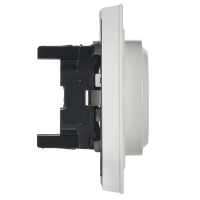 BRITE Розетка двойная с заземлением без защитных шторок 16А в сборе РС12-3-БрБ белый IEK BR-R21-16-K01-F