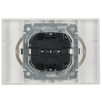 BRITE Розетка двойная с заземлением без защитных шторок 16А в сборе РС12-3-БрБ белый IEK BR-R21-16-K01-F