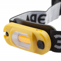 Фонарь налобный светодиодный рабочий аккумуляторный мощный яркий 4 режима желто-черный GA-801 ЭРА Б0030186
