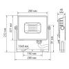 Прожектор светодиодный ДО-150w 6400К 14250Лм IP65 черный FERON LL-923 32104