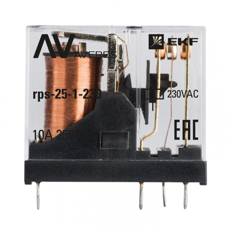 rps-25-1-230 Реле промежуточное РП slim 25/1 10A 230В AC AVERES EKF 
