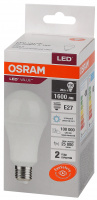 Лампа светодиодная LED 20 Вт E27 6500К 1600Лм груша 220 В (замена 150Вт) OSRAM LEDVANCE 4058075579378