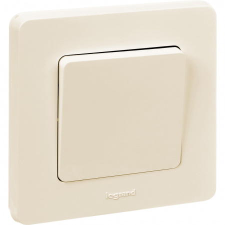 673601 Выключатель одноклавишный INSPIRIA 10 AX 250 В~ слоновая кость Legrand/Daccord 