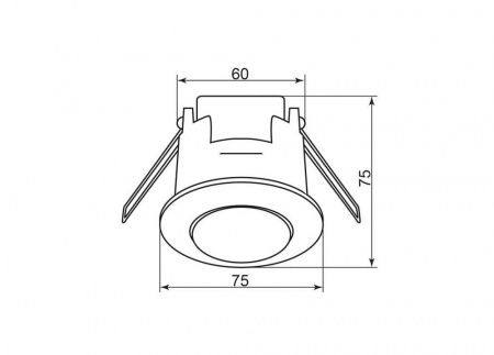 SEN86 22061 Датчик движения ИК встраиваемый 1200w 360 гр. 6м IP20 белый FERON 