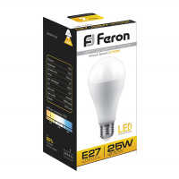 Лампа светодиодная LED 25вт Е27 теплый FERON LB-100 25790