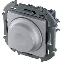 Светорегулятор поворотный без нейтрали 300Вт INSPIRIA алюминий Legrand/Daccord 673792