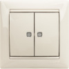 VALENA Выключатель двухклавишный c подсветкой в рамку слоновая кость Legrand 774328
