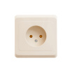 PC16-001K ЭТЮД Розетка скрытая без заземления без шторок бежевая Systeme Electric 