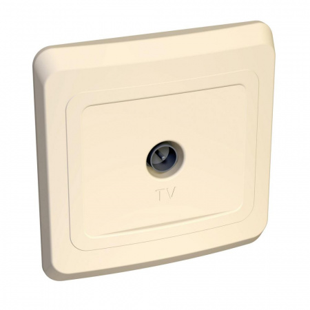 TVC-002K ЭТЮД Розетка телевизионная TV 0.7дБ скрытая бежевая Systeme Electric 