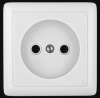 ХИТ Розетка наружная без заземления 250В 10А белая Systeme Electric RA10-131-B