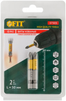 Биты кованые сталь S2 односторонние 50 мм PH2 Профи 2 шт блистер FIT 57505