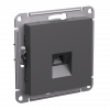 ATLASDESIGN РОЗЕТКА компьютерная RJ45, кат. 5Е, механизм, БАЗАЛЬТ Systeme Electric ATN001483