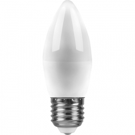 LB-570 25938 Лампа светодиодная LED 9вт Е27 дневной матовая свеча FERON 