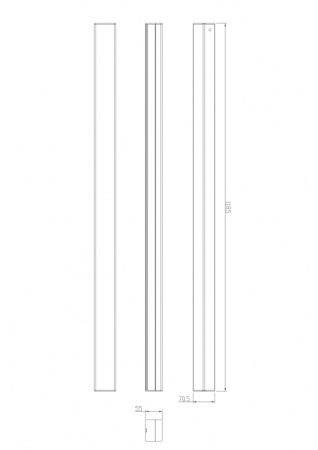 Б0049818 Светильник линейный светодиодный SML-10-WB-65K-B48 48Вт 6500K 4320Лм черный ЭРА 