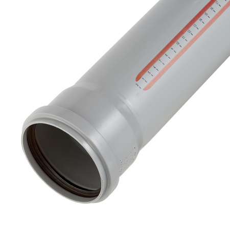 Труба канализационная 90 х 250 мм НТЕМ однораструбная, серая Ostendorf 114010