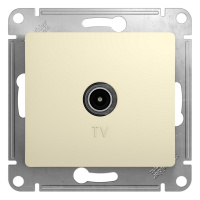GLOSSA Розетка телевизионная TV проходная в рамку 4дБ бежевая Systeme Electric GSL000292