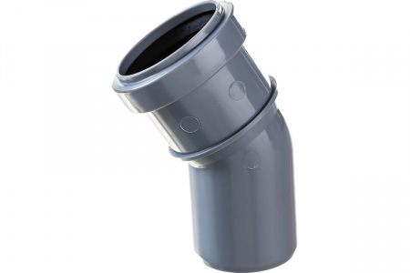 Отвод канализационный 30 град. 50 Политэк 100530