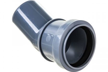 Отвод канализационный 30 град. 50 Политэк 100530