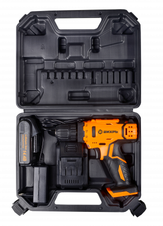 72/14/20 Дрель-шуруповерт аккумуляторная ДА-14Л-2KА (ДА-14Л-2K) (1.5 А/ч) Вихрь 