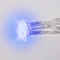 Бахрома светодиодная 1.8м 48 светодиодов Синий свет Провод прозрачный ULD-B1805-048/DTA BLUE IP20 Uniel UL-00007206