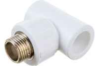 Тройник полипропиленовый PPR комбинированный  НР 20 х 1/2' Политэк 9510002012