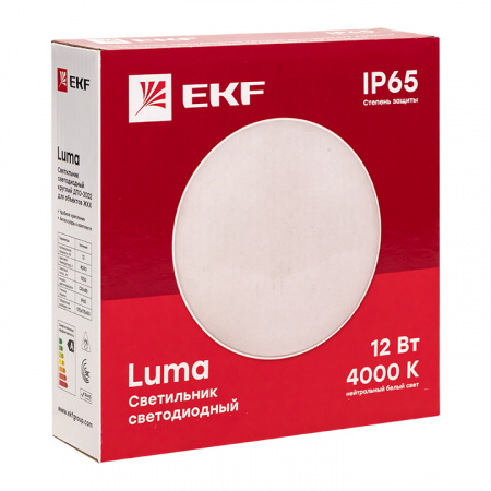 BKL-2002-R-12-4000 Светильник светодиодный ЖКХ круг ДПО-2002 12Вт 4000K IP65 PROxima EKF 