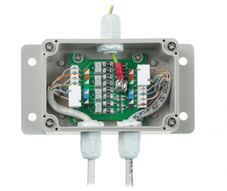 SP-IP/1000PW(ver.2) Устройство грозозащиты уличное с защитой линий PoE до 1000 Мб/с OSNOVO  00-00013995