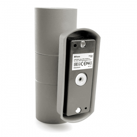 Светильник ДБУ вверх/вниз 2хGU10 без ламп IP44 серый FERON DH0704 11882