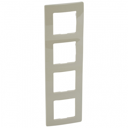 ETIKA Рамка 4 поста слоновая кость Legrand/Daccord 672514