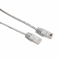 Патч-корд TERACOM Cat.5E (1Гбит/с) неэкранированный UTP оболочка PVC серый (3м) EKF TRC-5EUTP-PVC-3M-GY